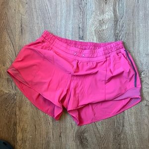 Lulu lemon. Size 10 shorts in a raspberry pink color.